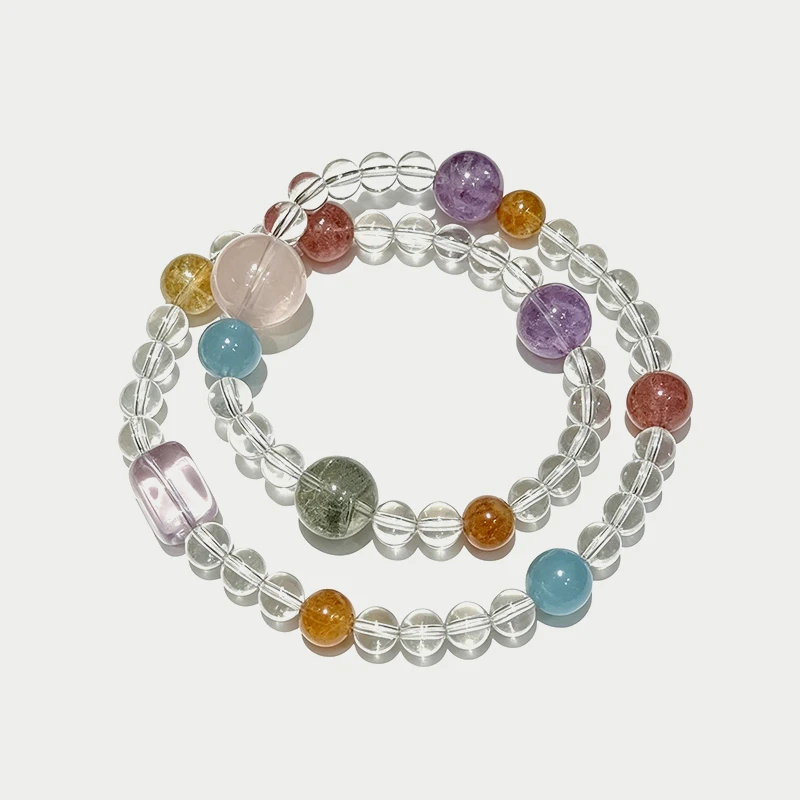 Multi Crystals Wrap Bracelet