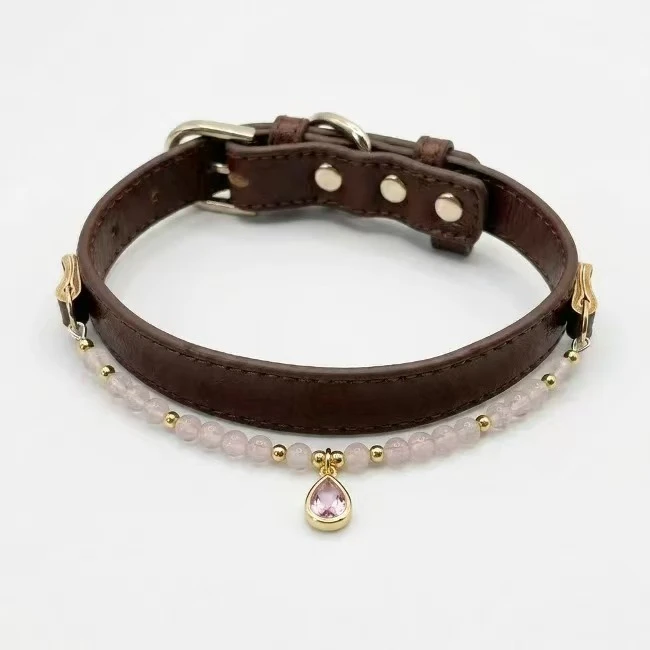 Crystal Pendant Pet Collar