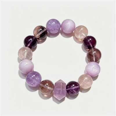 Amethyst Rose Quartz Bracelet