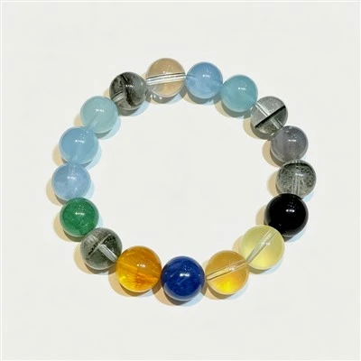 Natural Multi-Crystal Bracelet